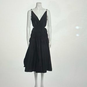 Maje Run Taffeta Cutout Dress